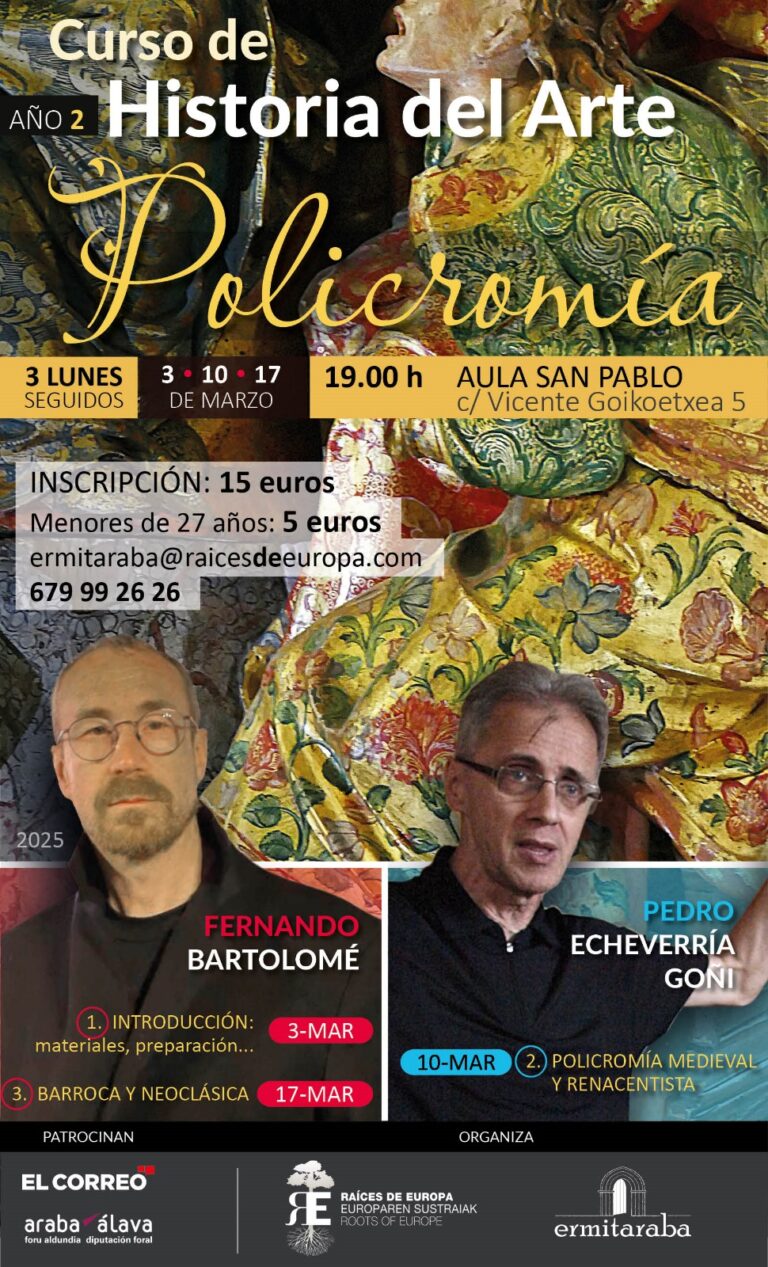 Curso breve de Historia del Arte. La Policromía. 3, 10 y 17 de marzo 2025